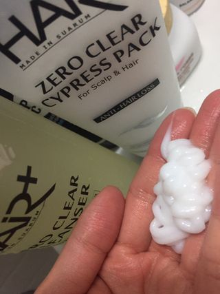 헤어플러스 제로클리어 샴푸 500ml, 두피팩 210ml 2종SET — 5점을 준 리뷰어가 2021년 3월 올린 사용 사진
