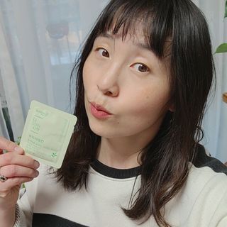 12월 15일 출시, 건강기능식품 브랜드 본리브 나 다운 시작 제품 3종 — 5점을 준 리뷰어가 2021년 2월 올린 사용 사진
