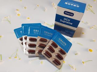 뉴트리션팩토리 비타프렙 오큐슈프림 루테인 오메가3 1050mg — 4점을 준 리뷰어가 2021년 6월 올린 사용 사진