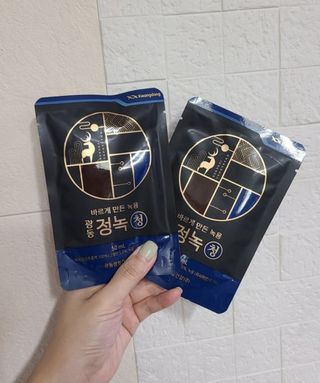 광동생활건강 [광동] 바르게 만든 녹용, 광동정녹청 30포. — 5점을 준 리뷰어가 2022년 7월 올린 사용 사진