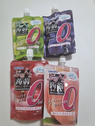 ORIHIRO 오리히로 곤약젤리 제로칼로리 130g 4종 4팩(맛별로 1팩씩) — 5점을 준 리뷰어가 2023년 2월 올린 사용 사진
