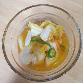 셰프애찬 단호박 백김치 1kg — 4.5점을 준 리뷰어가 2022년 10월 올린 사용 사진