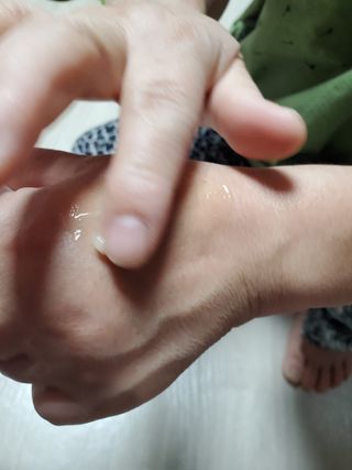 랑벨 비타 에너지 잡티 크림 75ml (피부 속 기미완화크림) — 4.5점을 준 리뷰어가 2022년 5월 올린 사용 사진