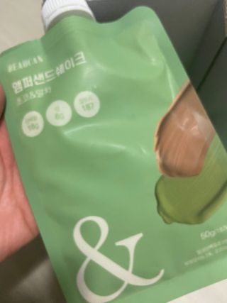 [뷰캔] 건강한 식사대용 앰퍼샌드 단백질 쉐이크 초코&말차 50g — 5점을 준 리뷰어가 2022년 6월 올린 사용 사진