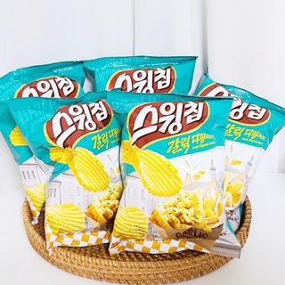 스윙칩 <스윙로드 한정판> 스윙칩 갈릭디핑소스맛 20봉 — 5점을 준 리뷰어가 2021년 10월 올린 사용 사진