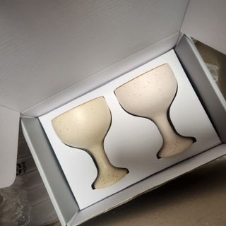 소담스퀘어 상암 [다피] 들깨 도자기 막걸리 고블렛잔 – 4Color 술잔 2P 세트(선물세트) — 5점을 준 리뷰어가 2022년 10월 올린 사용 사진