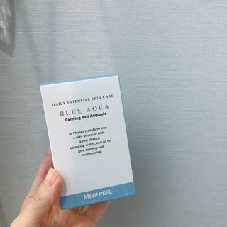 메디필 블루 아쿠아 카밍 볼 앰플 — 5점을 준 리뷰어가 2021년 3월 올린 사용 사진