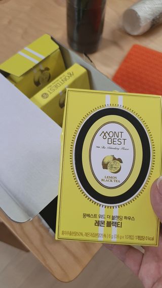몽베스트 위드더 블랜딩 하우스 _레몬 블랙티 — 5점을 준 리뷰어가 2023년 1월 올린 사용 사진
