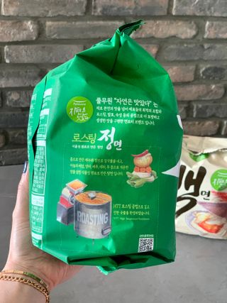 [풀무원] 자연은맛있다 정면, 백면, 홍면  세트 — 5점을 준 리뷰어가 2021년 4월 올린 사용 사진