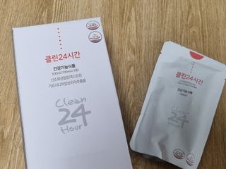 클린24시간 1BOX(5포) + 전용보틀(500ml) — 5점을 준 리뷰어가 2022년 7월 올린 사용 사진