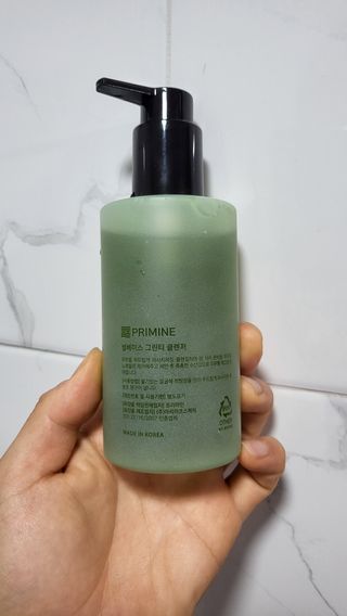 프리마인 메이크업과 들뜨는 각질까지 한방에 깐달걀로! 순하기까지한 셀베이스 그린티클렌저(200ml) — 5점을 준 리뷰어가 2023년 5월 올린 사용 사진