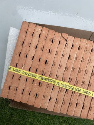 [신흥산업] 붙이는 벽돌 황토 파벽돌 230mm 45장,  욕실 인테리어 실내장식 셀프인테리어 — 5점을 준 리뷰어가 2023년 6월 올린 사용 사진