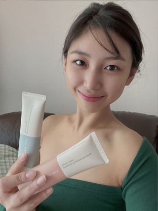 [후르디아] 끈적임 없는 착한성분 비건  핸드크림 3종 — 5점을 준 리뷰어가 2022년 10월 올린 사용 사진