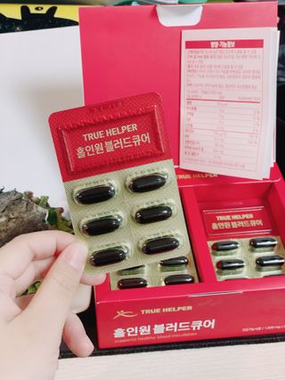 트루헬퍼 홀인원 블러드큐어 혈행+혈압+콜레스테롤 한번에 1박스 1개월 — 5점을 준 리뷰어가 2023년 2월 올린 사용 사진