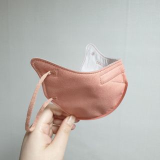 애니가드 셋업마스크 4컬러 각 10매입 [크리미베이지, 캐시미어로즈, 초콜렛브라운, 미드나잇네이비] — 4점을 준 리뷰어가 2022년 2월 올린 사용 사진