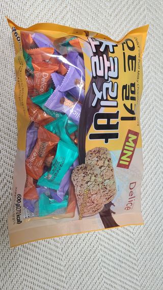 델리스 오트 밀키 초콜릿 바 — 4점을 준 리뷰어가 2022년 5월 올린 사용 사진
