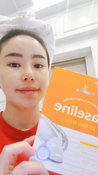 리더스코스메틱 리더스 라이트 바세린 마스크 4종 — 5점을 준 리뷰어가 2021년 4월 올린 사용 사진