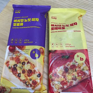 브라잇벨리 비건피자 [노밋피자알로하 & 노밋피자포테이토] 2가지맛 — 3.5점을 준 리뷰어가 2022년 7월 올린 사용 사진