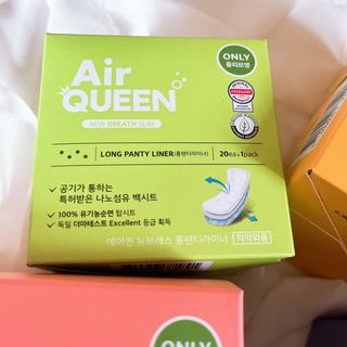 에어퀸 뉴브레스 유기농 생리대 4종 (팬티라이너 20P + 중형 10P + 대형 10P + 오버나이트 8P)_체험단 — 5점을 준 리뷰어가 2024년 6월 올린 사용 사진