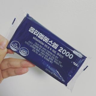 바른비타민 옵티엠에스엠2000 1박스 60포 관절 연골 복합건강기능식품 — 4.5점을 준 리뷰어가 2021년 6월 올린 사용 사진