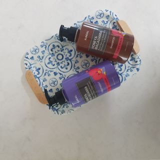 쿤달 [KUNDAL 공식] 프리미엄 헤어 케어 스페셜 세트 샴푸 500ml &amp; 트리트먼트 500ml — 5점을 준 리뷰어가 2021년 3월 올린 사용 사진