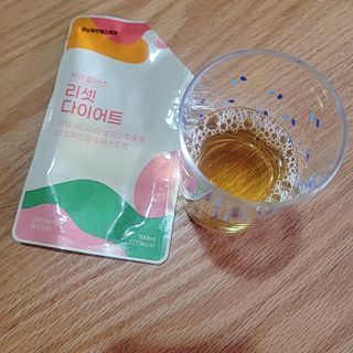 [경남제약헬스케어] 케어플러스 리셋 다이어트 청포도맛 100ml X 5포 (5일분) — 4점을 준 리뷰어가 2023년 4월 올린 사용 사진