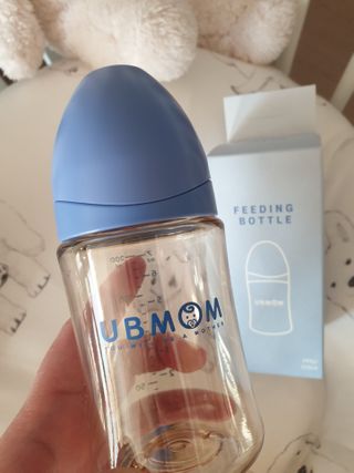 유비맘 PPSU 젖병 노꼭지_200ml_컬러 랜덤 발송 — 5점을 준 리뷰어가 2021년 1월 올린 사용 사진