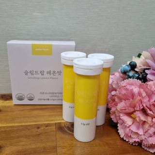 [슬림드랍 레몬맛] 건기식 다이어트 보조제 겸 비타민 — 5점을 준 리뷰어가 2022년 1월 올린 사용 사진