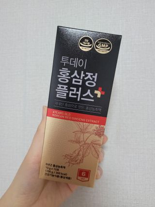 서울약사신협_투데이홍삼정플러스스틱_10g x 30포 — 5점을 준 리뷰어가 2021년 5월 올린 사용 사진