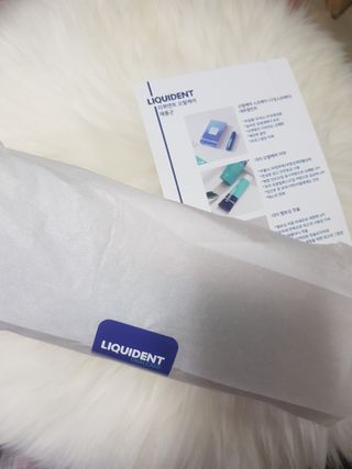 리퀴덴트 오랄케어 온가족용 리퀴덴트 더더 오랄케어 무불소 치약 + 임상시험완료 이중 미세 엠보싱 칫솔 올데이세트 — 5점을 준 리뷰어가 2020년 12월 올린 사용 사진