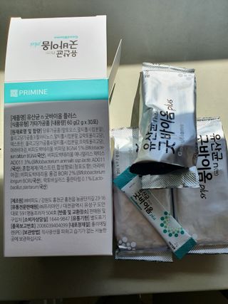 프리마인 유산균 국가지정연구소 선정, 살아있는 생유산균 200억 마리의 힘. 유산균n굿바이옴플러스 — 5점을 준 리뷰어가 2021년 9월 올린 사용 사진
