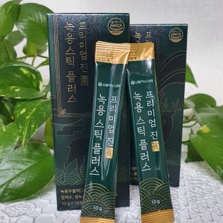서울약사신협_프리미엄 진 녹용스틱 플러스10g x 30포 — 5점을 준 리뷰어가 2021년 7월 올린 사용 사진