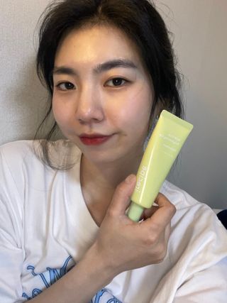 아이레시피 마일드시카 브라이트닝 업 선스크린 SPF50+ PA++++ — 3.5점을 준 리뷰어가 2023년 6월 올린 사용 사진
