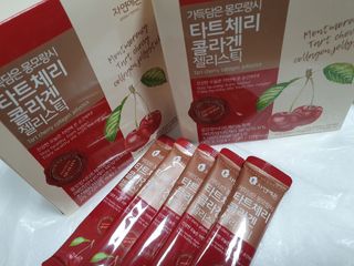 자연에온 가득담은 몽모랑시 타트체리 콜라겐 젤리스틱 — 4점을 준 리뷰어가 2020년 12월 올린 사용 사진