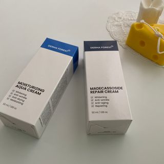 더마포레스트 마데카소사이드 리페어 크림,  모이스처라이징 아쿠아크림 — 5점을 준 리뷰어가 2021년 8월 올린 사용 사진