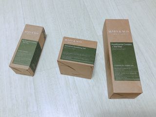 마리엔메이 센서티브 수딩 젤 크림 + 어성초 티트리 추출물 세럼 + 어성초 티트리 모공 클렌징 폼 — 5점을 준 리뷰어가 2021년 8월 올린 사용 사진