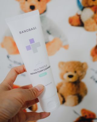 바노바기 코스메틱 바노바기 밀크씨슬 리페어 시카 폼 클렌저 플러스 120ml + 퀵 마스크 플러스 30매 — 5점을 준 리뷰어가 2023년 8월 올린 사용 사진