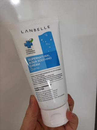 랑벨 수퍼내츄럴 아쿠아 수딩 크림 100ml — 5점을 준 리뷰어가 2022년 4월 올린 사용 사진