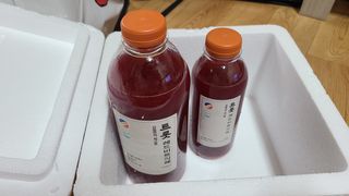 트롯전통식혜 트롯레드비트식혜 1리터 +500리터 — 5점을 준 리뷰어가 2021년 5월 올린 사용 사진
