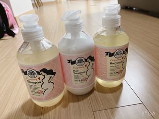 빅그린 임산부 전용라인 3종세트 - 샴푸500ml,트리트먼트500ml,바디워시500ml — 5점을 준 리뷰어가 2022년 8월 올린 사용 사진