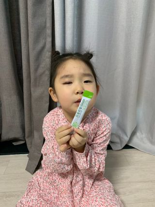 [이뮤니티플러스]우리아이 면역오키, 건강오키 _ 키즈오키 비타민초코홍삼 10포 1box — 4점을 준 리뷰어가 2022년 1월 올린 사용 사진