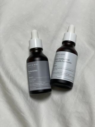마리엔메이 히알루로닉스 세럼 + 청귤 흰목이버섯 추출물 세럼 — 5점을 준 리뷰어가 2021년 8월 올린 사용 사진
