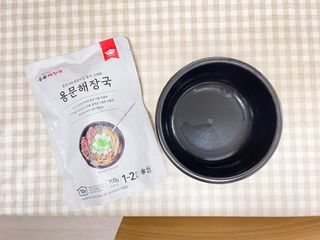 요리반상회 용문해장국 2팩 + 뚝배기 1개 — 5점을 준 리뷰어가 2021년 3월 올린 사용 사진