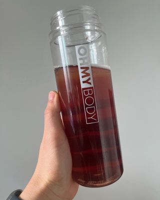 클린24시간 1BOX(5포) + 전용보틀(500ml) — 3점을 준 리뷰어가 2023년 1월 올린 사용 사진