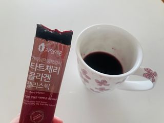 자연에온 몽모랑시 타트체리 3종 세트 구성 - 저분자콜라겐젤리, NFC 착즙주스 — 5점을 준 리뷰어가 2021년 7월 올린 사용 사진