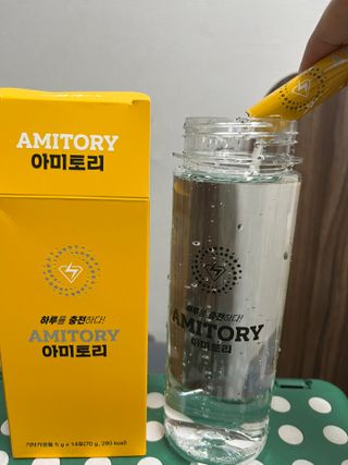 주식회사 씨크릿비에프랩 마시는 아미노산 아미토리 열대과일맛 14포 [1포, 5g / 보틀증정] — 2점을 준 리뷰어가 2023년 1월 올린 사용 사진