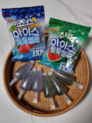 롯데제과 죠스바 아이스 톡톡 젤리 — 5점을 준 리뷰어가 2021년 10월 올린 사용 사진