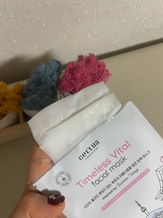 세뚜아(Cettua) 나우[세뚜아] 타임리스 바이탈 페이셜 마스크팩  Cettua Timeless  Vital Mask 4매 — 5점을 준 리뷰어가 2024년 2월 올린 사용 사진