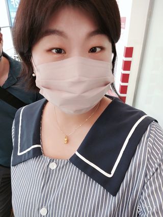 [애니가드] 센스 메베 사각 마스크 — 5점을 준 리뷰어가 2022년 7월 올린 사용 사진