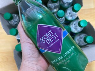 몽베스트 Montbest with Sparkling water Plain 20병 — 4점을 준 리뷰어가 2021년 10월 올린 사용 사진